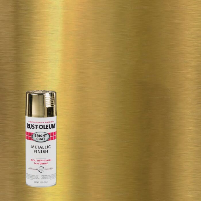 Rust-Oleum Bright Coat Spray Paint (Metallic - Gold) 11 oz