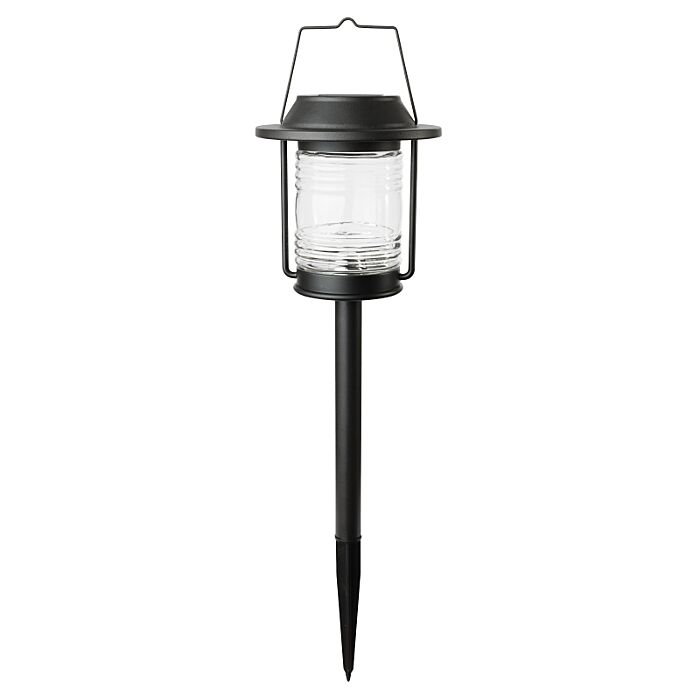 Boston Harbor Solar Stake Light w/ AA Battery (Black)