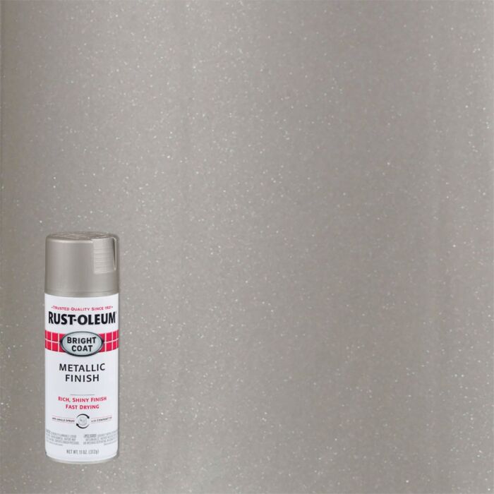 Rust-Oleum Bright Coat Spray Paint (Metallic - Aluminum) 11 oz