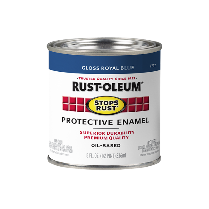 Rust-Oleum Stops Rust® - Protective Enamel Brush-On Paint - Half-Pint - Gloss Royal Blue
