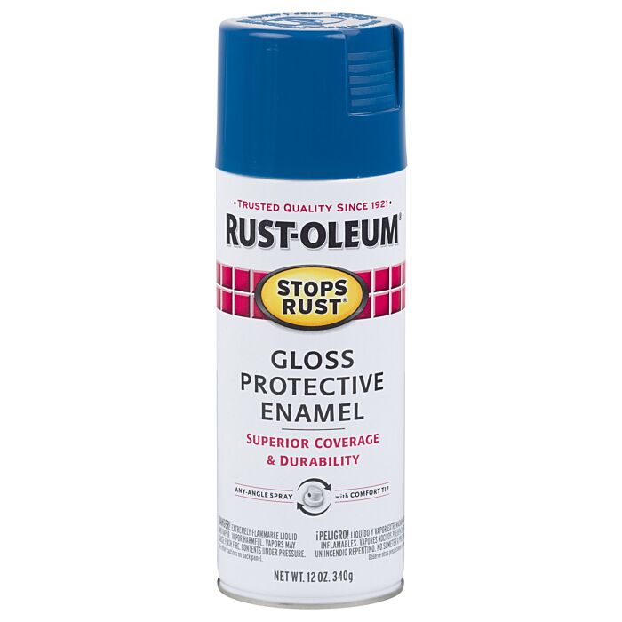 Rust-Oleum Stops Rust® - Protective Enamel Spray Paint - 12 oz - Royal Blue