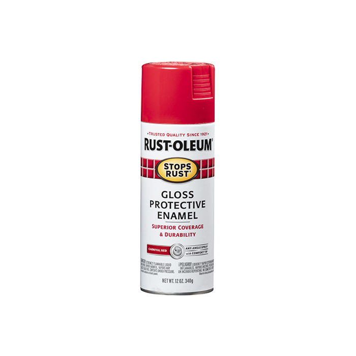 Rust-Oleum Stops Rust® - Protective Enamel Spray Paint - 12 oz - Carnival Red