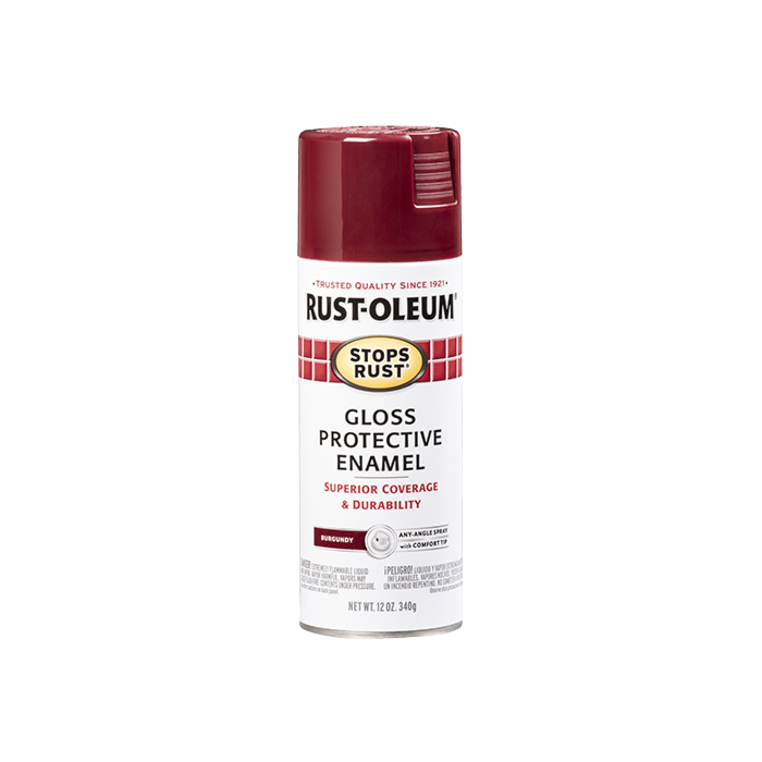 Rust-Oleum Stops Rust Protective Enamel Spray (Gloss - Burgundy) 12 oz