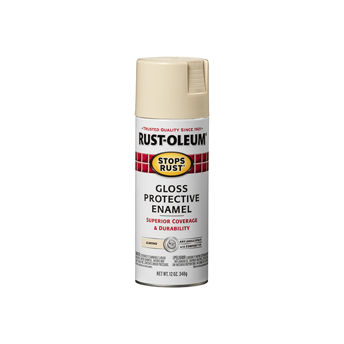 Rust-Oleum Stops Rust Protective Enamel Spray (Gloss - Almond) 12 oz