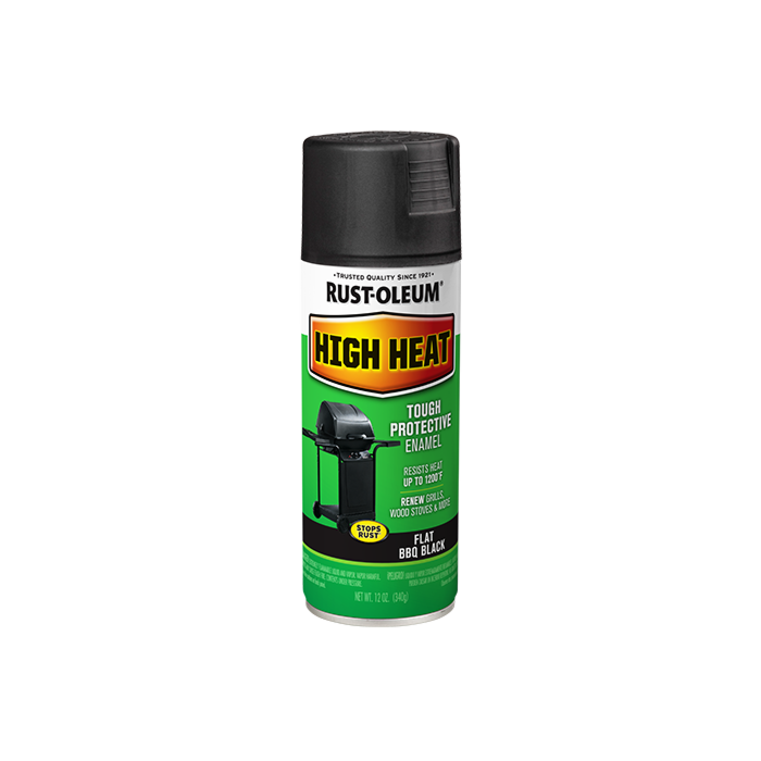 Rust-Oleum Specialty High Heat Spray (Flat - BBQ Black) 12 oz