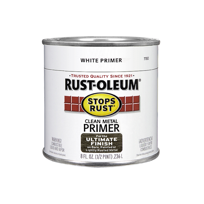 Rust-Oleum Stops Rust® - Clean Metal Primer - Half-Pint - Flat White