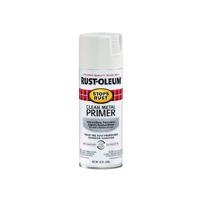 Rust-Oleum Stops Rust Clean Metal Primer Spray (White) 12 oz