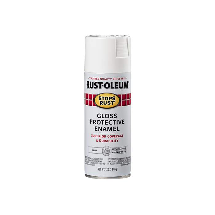 Rust-Oleum Stops Rust Protective Enamel Spray (Gloss - White) 12 oz