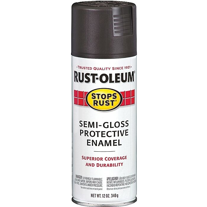 Rust-Oleum Stops Rust Protective Enamel Spray (Semi-Gloss - Black) 12 oz