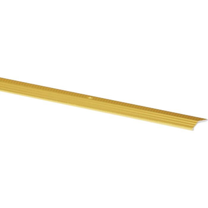 M-D Building Products 7/8 In. X 72 In. Satin Brass Aluminum Carpet Trim with Screw Nails