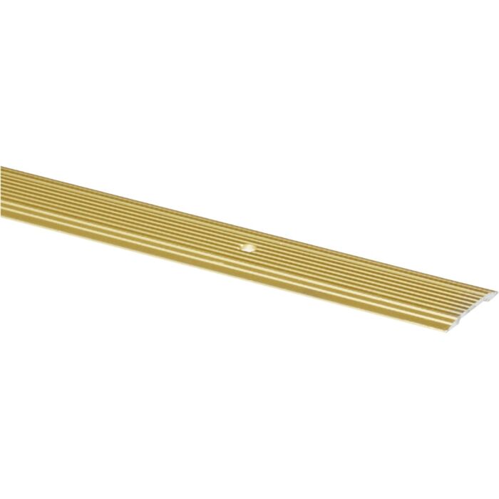 M-D Building Products 1-1/4 In. x 72 In. Satin Brass Aluminum Seam Binder with Screw Nails