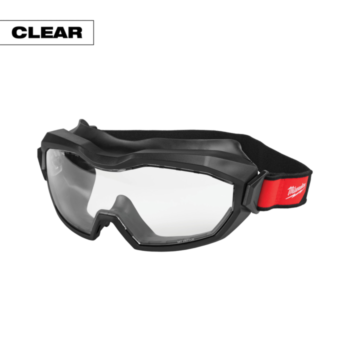 Milwaukee Vented Goggles - Clear Dual Coat Lens