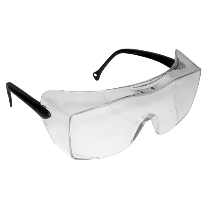 3M OX Protective Eyewear 12163-00000-20, Clear AF Lens, Black Secure Grip Temple