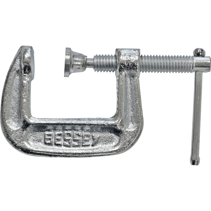 Bessey Tools Drop Forged C-clamp 1 Inch Capacity, 1 Inch Throat