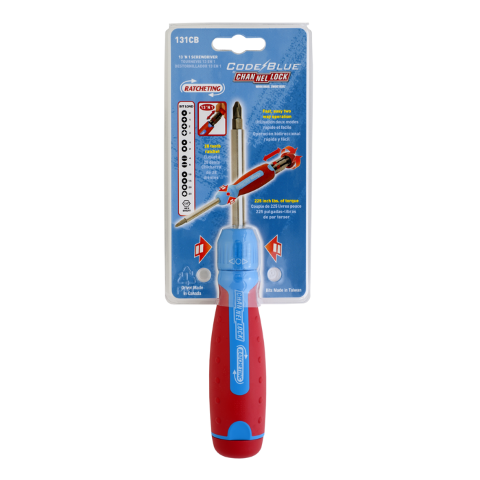 Channellock 13N1 Ratcheting Screwdriver, CODE BLUE®