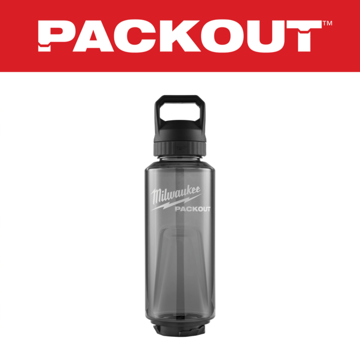 MIlwaukee PACKOUT™ Bottle w/ Chug Lid (Black) 48 oz