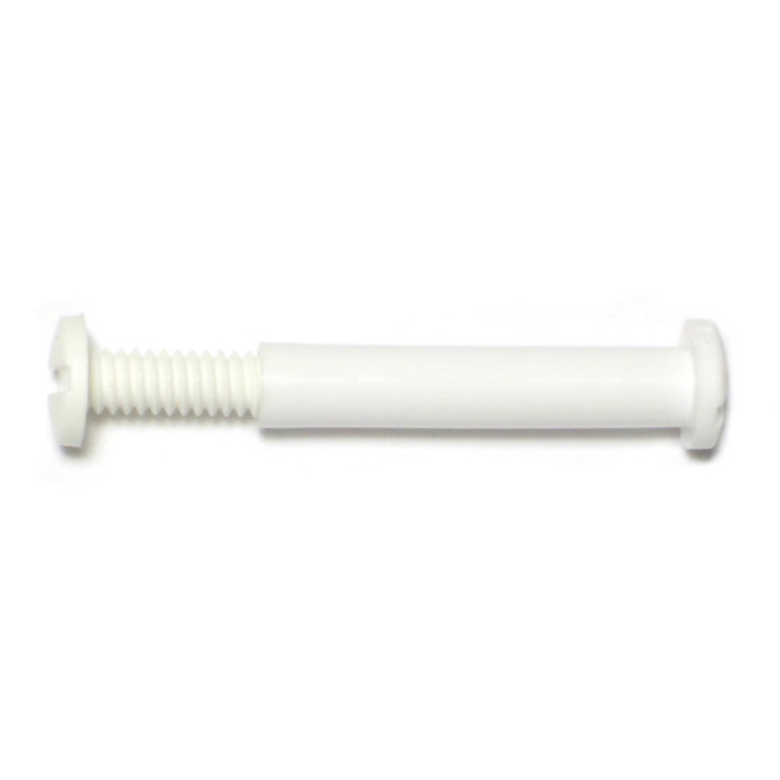 Post w/Scr White, 1-1/4"