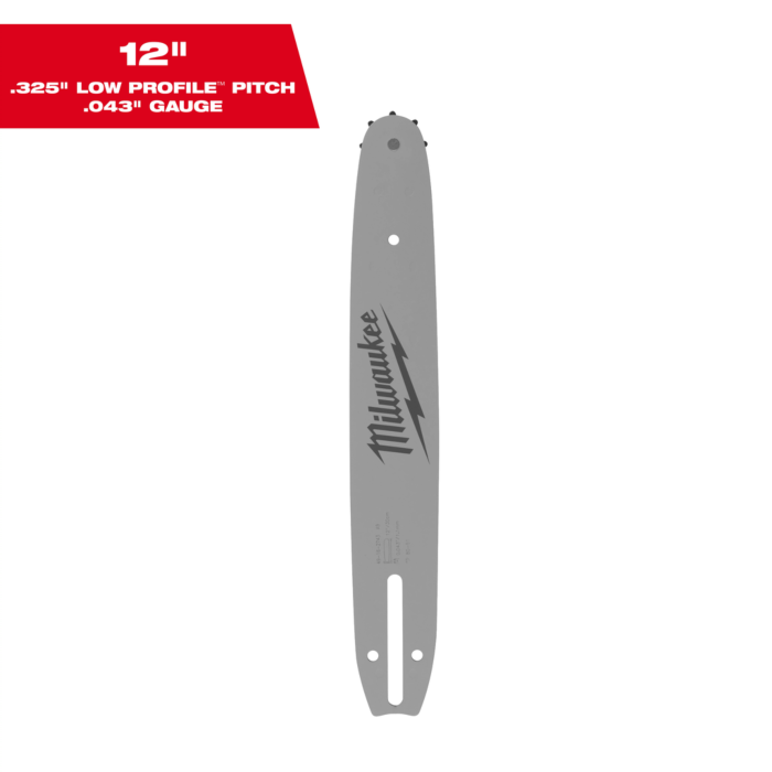 Milwaukee 12" .325" LOW PROFILE™ Pitch, .043" Gauge Guide Bar