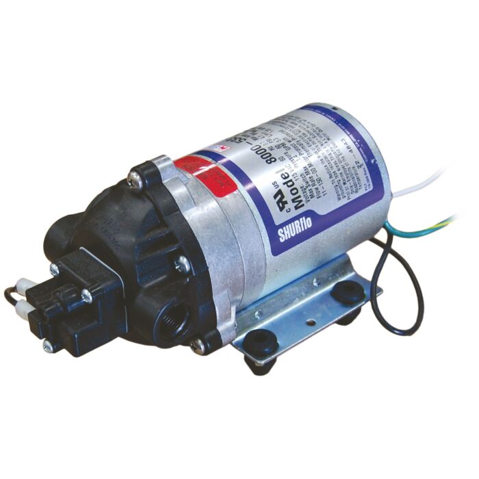 Shurflo 12V 1.2gpm 60psi Electric Demand Diaphragm Pump with 3/8" Female NPT Ports