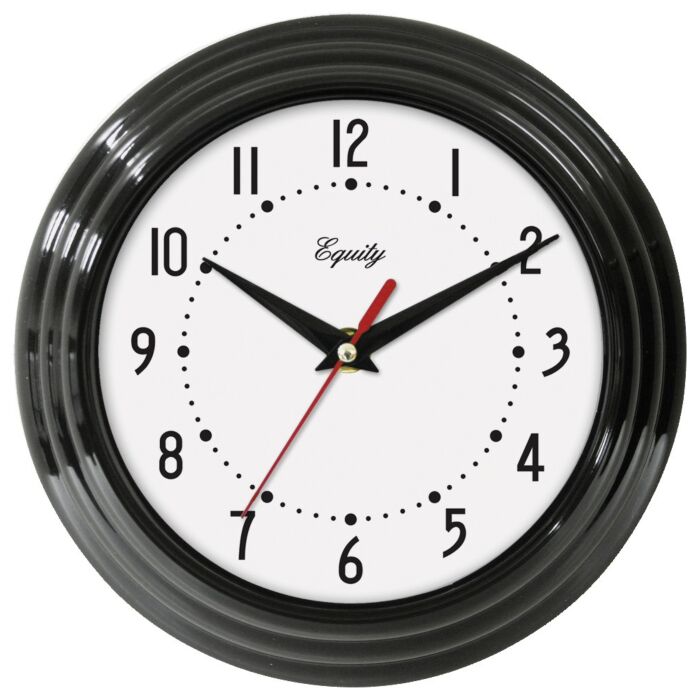 La Crosse Technology 8" Analog Wall Clock - Black