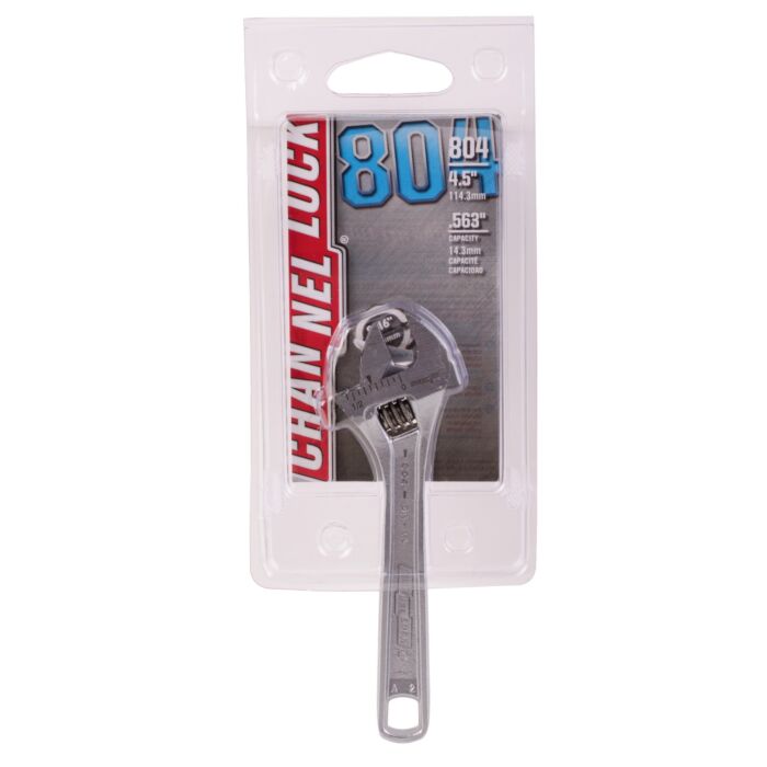 Channellock 4" Adj Wrench, Chrome