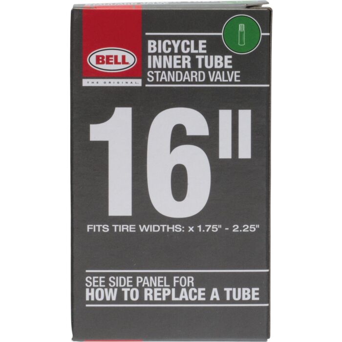 Bell Sports Standard Premium Quality Rubber Bicycle Tube - 16 in.