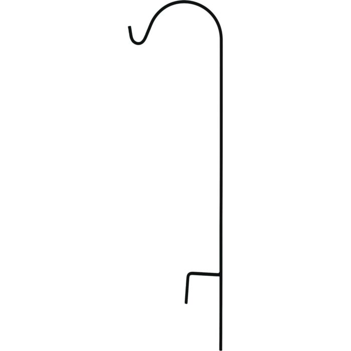 Urban Garden Square Steel Shepherd Hook (Matte Black) 45 in.