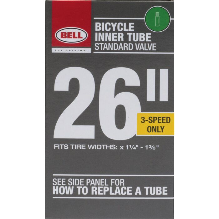 Bell Sports Standard Premium Quality Rubber Bicycle Tube - 26 in.