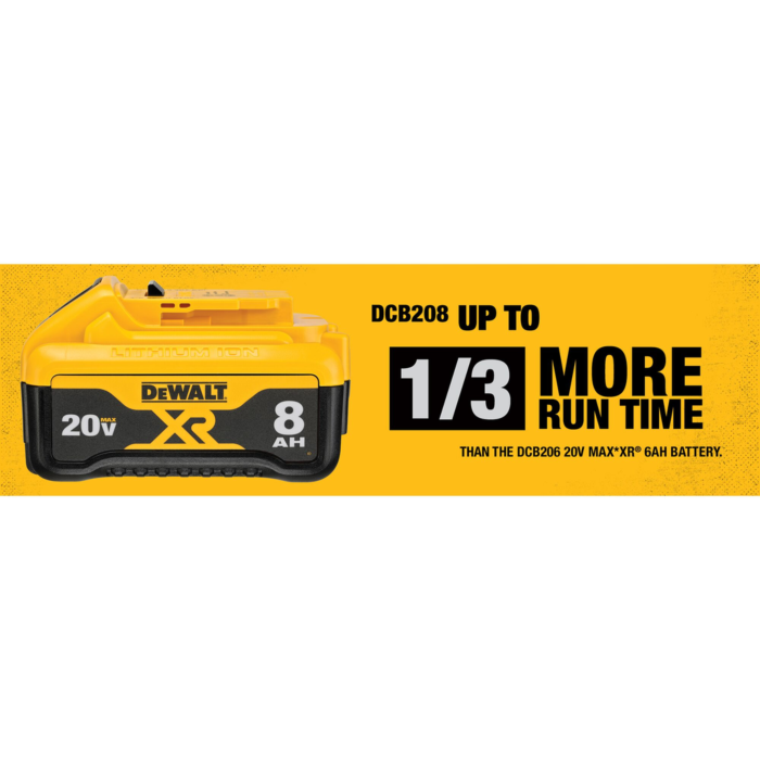 Dewalt 20v deals max 8ah battery