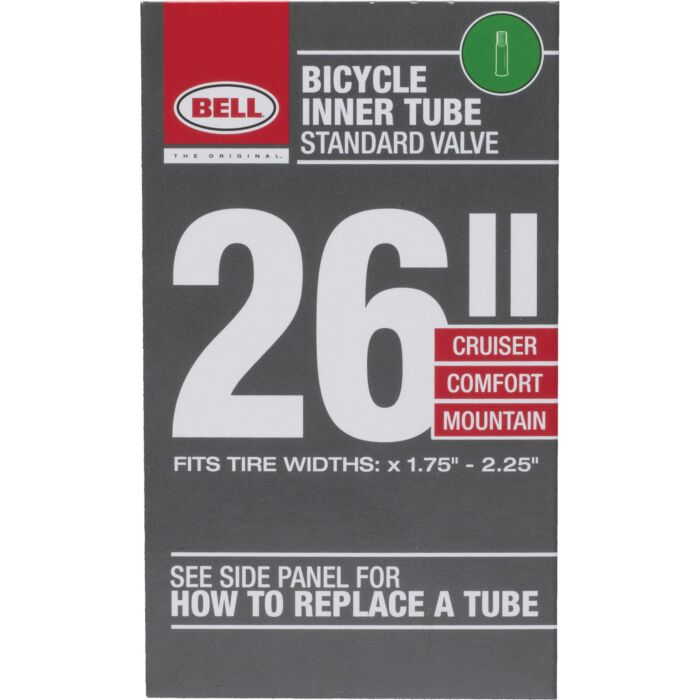 Bell Sports Standard Premium Quality Rubber Bicycle Tube - 26 in.