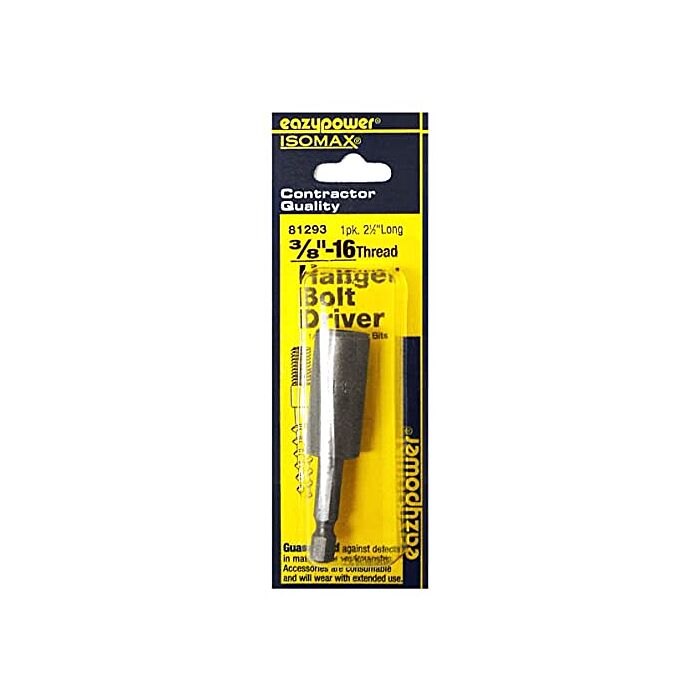 eazypower® 1/4 in Hex 3/8-16 Hanger Bolt Driver