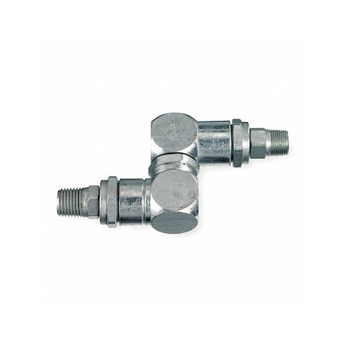 Lincoln Industrial 1/2-27 x 1/4 in MNPT Steel Universal High Pressure Swivel