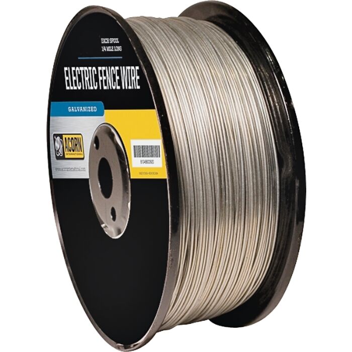Acorn International EFW1714 Electric Fence Wire, 17 ga Wire, Metal Conductor, 1/4 mile L