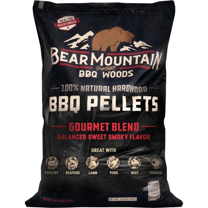 Bear Mountain BBQ Premium Woods Gourmet Blend Wood Pellet - 20 lb