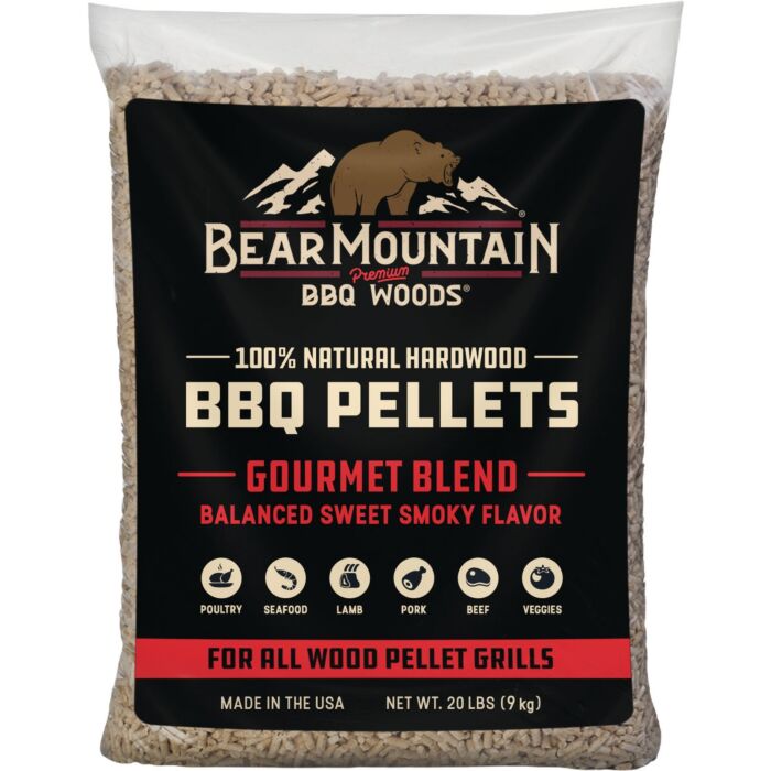 Bear Mountain BBQ Premium Woods Gourmet Blend Wood Pellets - 20 lb
