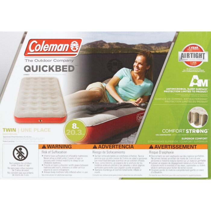 Coleman / Twin-Single High エアーベッド Coleman Single High Quickbed Twin Brand New | eBay