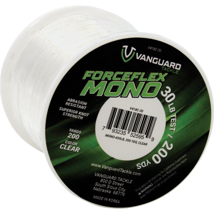 Vanguard 30 lb. Monofilament Fishing Line (Clear) 180 yd