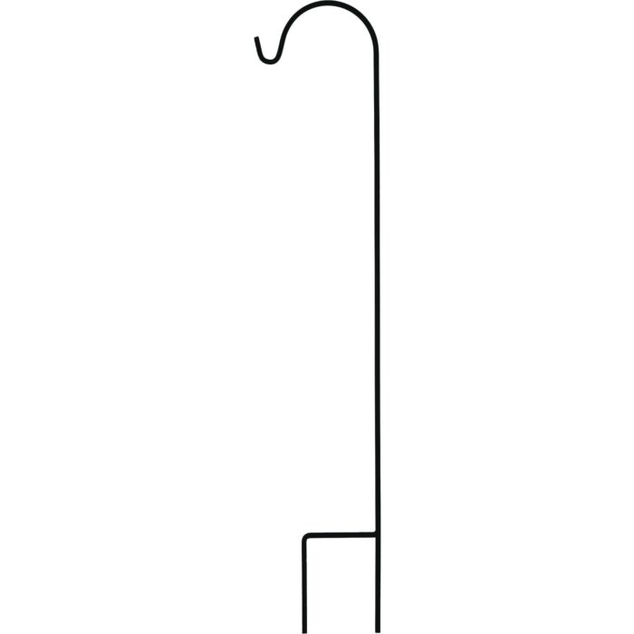 Urban Garden Square Steel Shepherd Hook (Matte Black) 65 in.