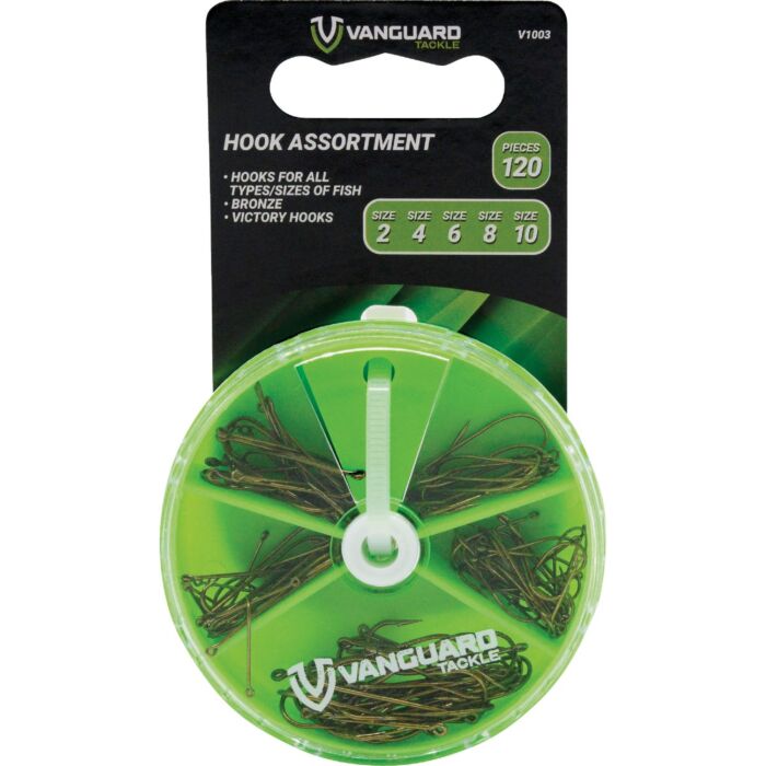 Vanguard Assorted Fishing Hook Kit (120pc)