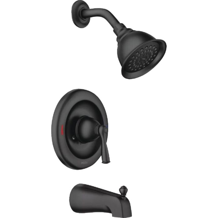 Moen Banbury Posi-Temp 1-Handle Lever Tub and Shower Faucet (Matte Black)