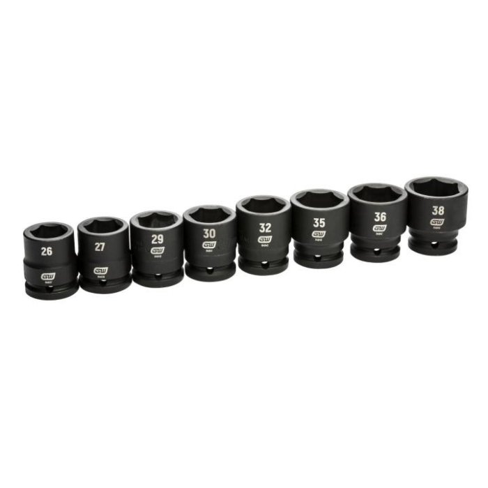 GearWrench 8pc 3/4"Dr. Impact Socket Set MM