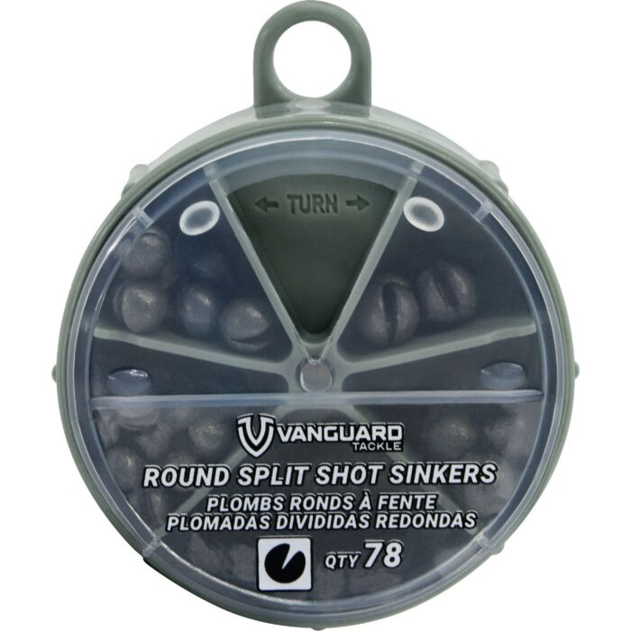 Vanguard Round Split Shot Sinker Kit Assortment (78pc)