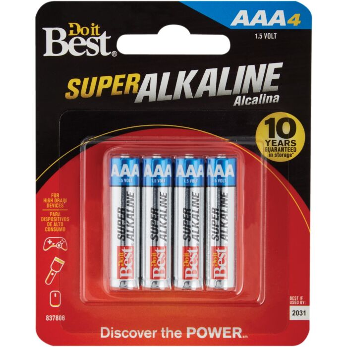 4 aaa alkaline batteries discount