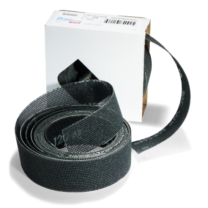 United Abrasives  84096 Saitscreen™ Rolls, 1-1/2" x 10 yards, 180 Grit, 1-Pack