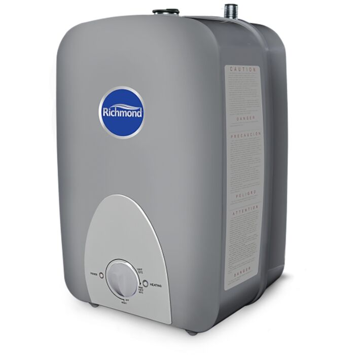 Richmond 6MT4-1 Mini-Tank Water Heater, 12 A, 120 V, 1440 W, 4 gal Tank, Floor, Wall Mounting