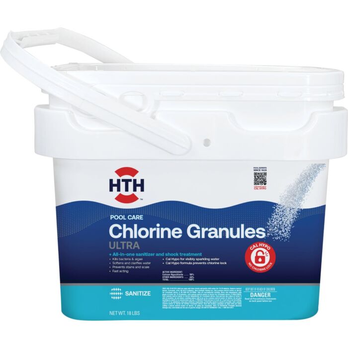 HTH Pool Care Chlorine Granules - 18 lb