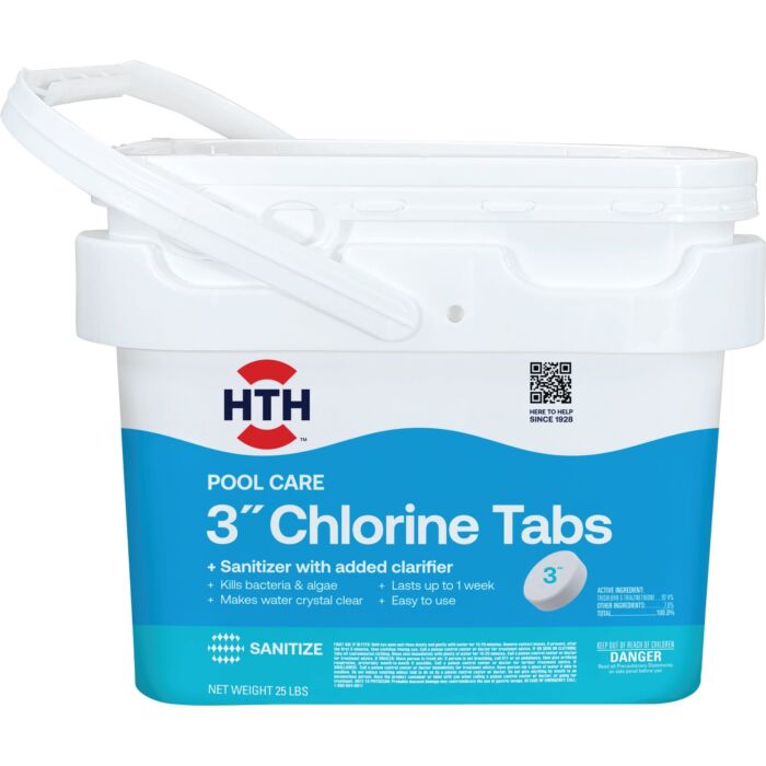 HTH Pool Care 3 In. 25 Lb. Chlorine Tabs