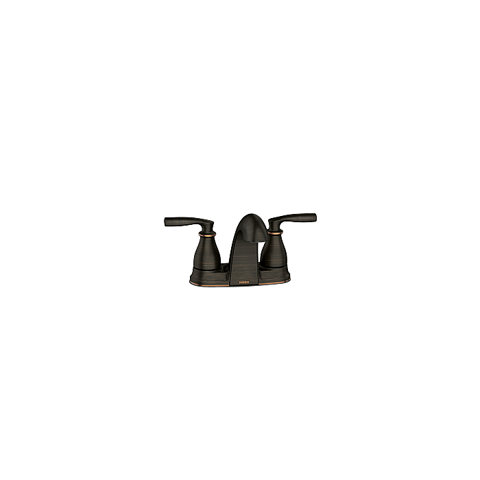 Moen Two-Handle Low Arc Bathroom Faucet (Mediterranean Bronze)