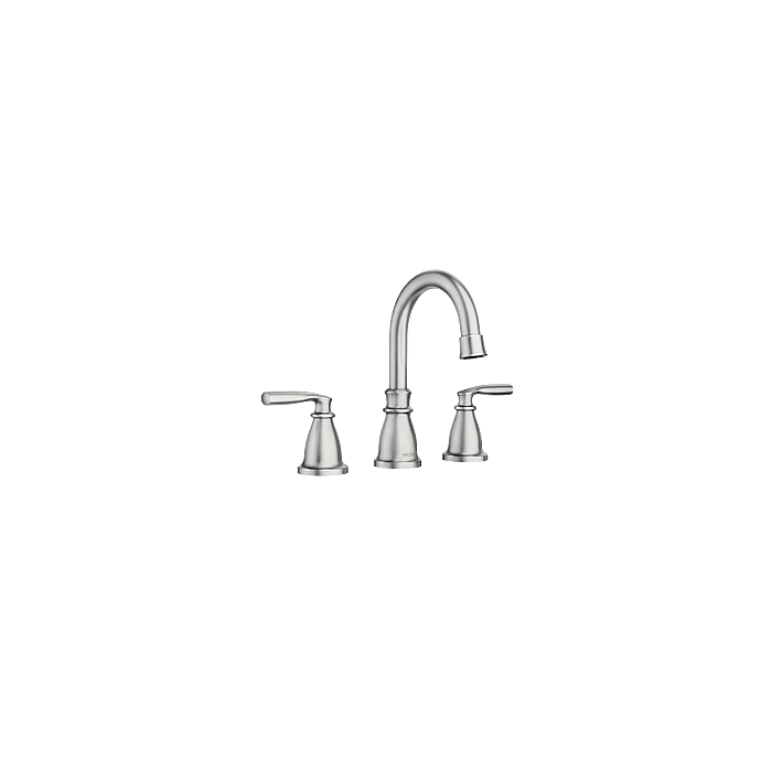 Moen 84539SRN Spot Resist Brushed Nickel Two-Handle High Arc Bathroom Faucet