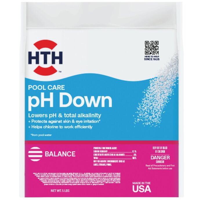 HTH Pool Care pH Decreaser Granule - 5 lb